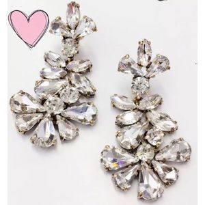 Crystal elegant bridal earrings
